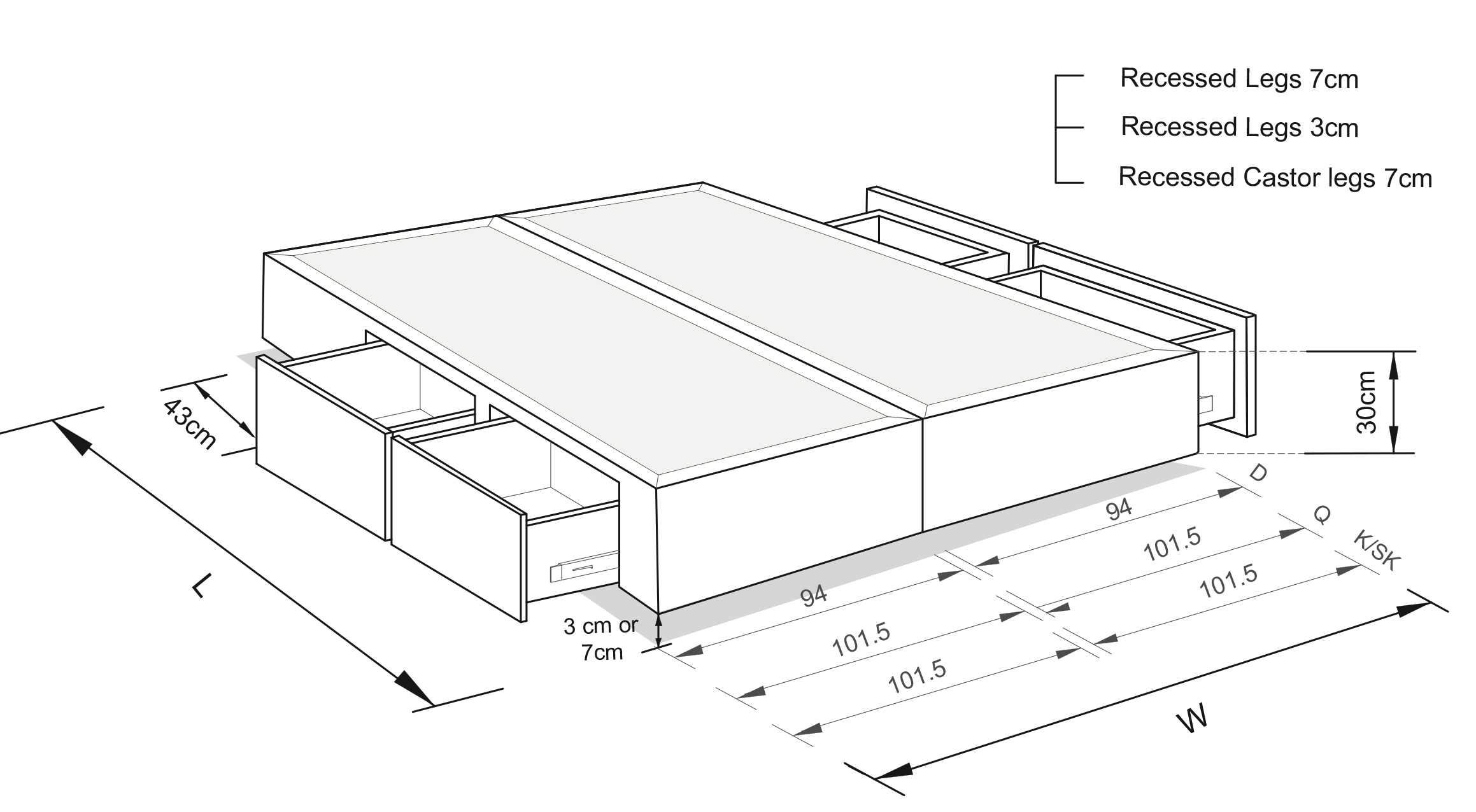 Stacey Custom T1 Storage Base