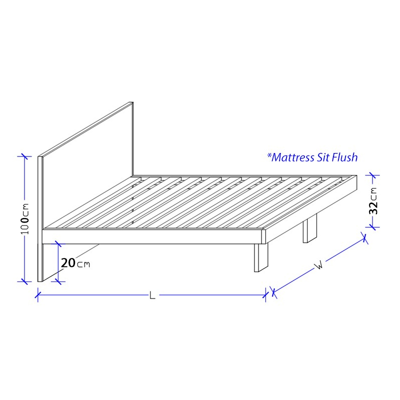 Elswick Timber Bed Frame with Legs Drawings Custom Timber Bed Frame with Legs