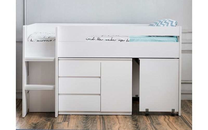 Jupiter Plus Loft Midi Sleeper Bed With Desk And Storage Jupiter Plus Midi Sleeper Bed Desk And Storage