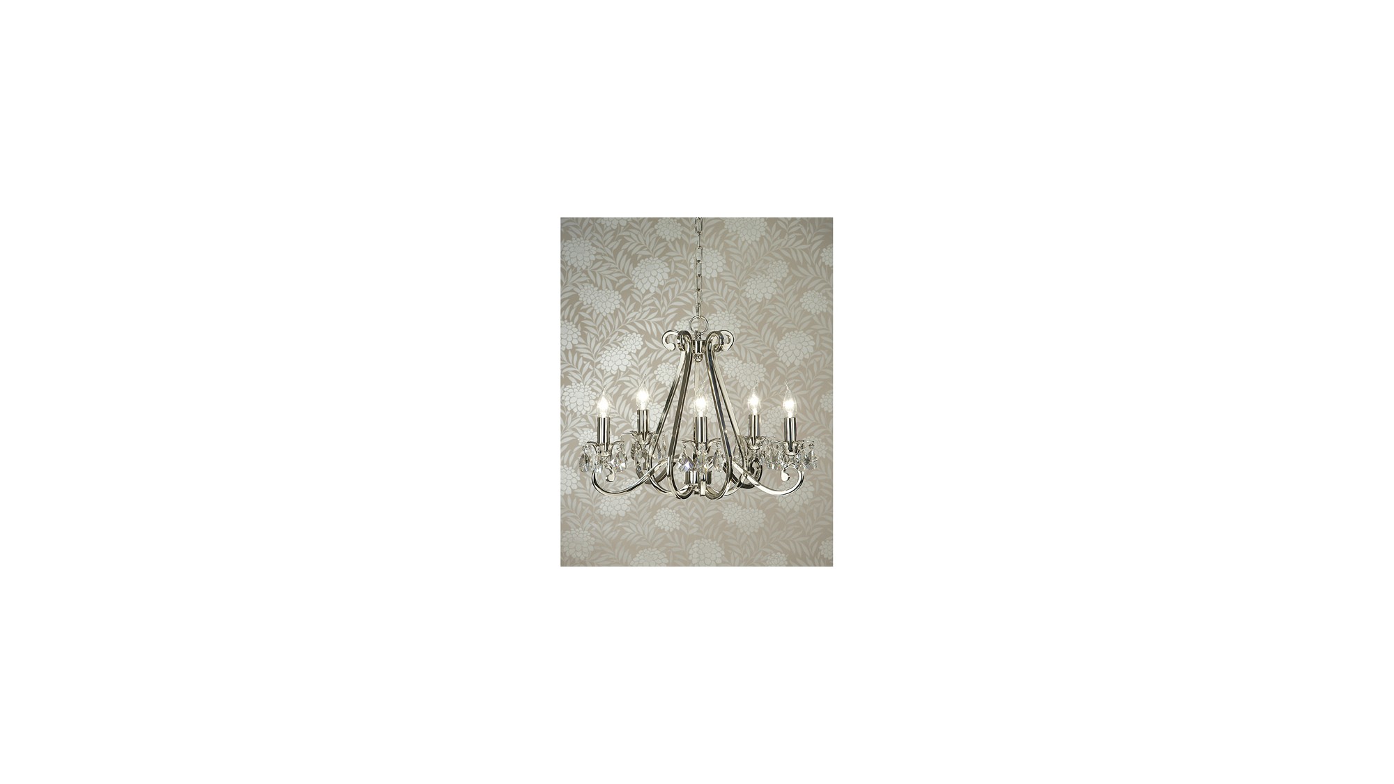 Luxuria 5 Light No Shade Chandelier