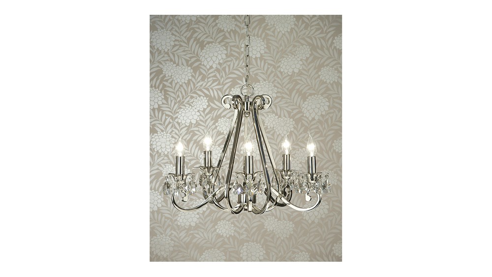 Luxuria 5 Light No Shade Chandelier