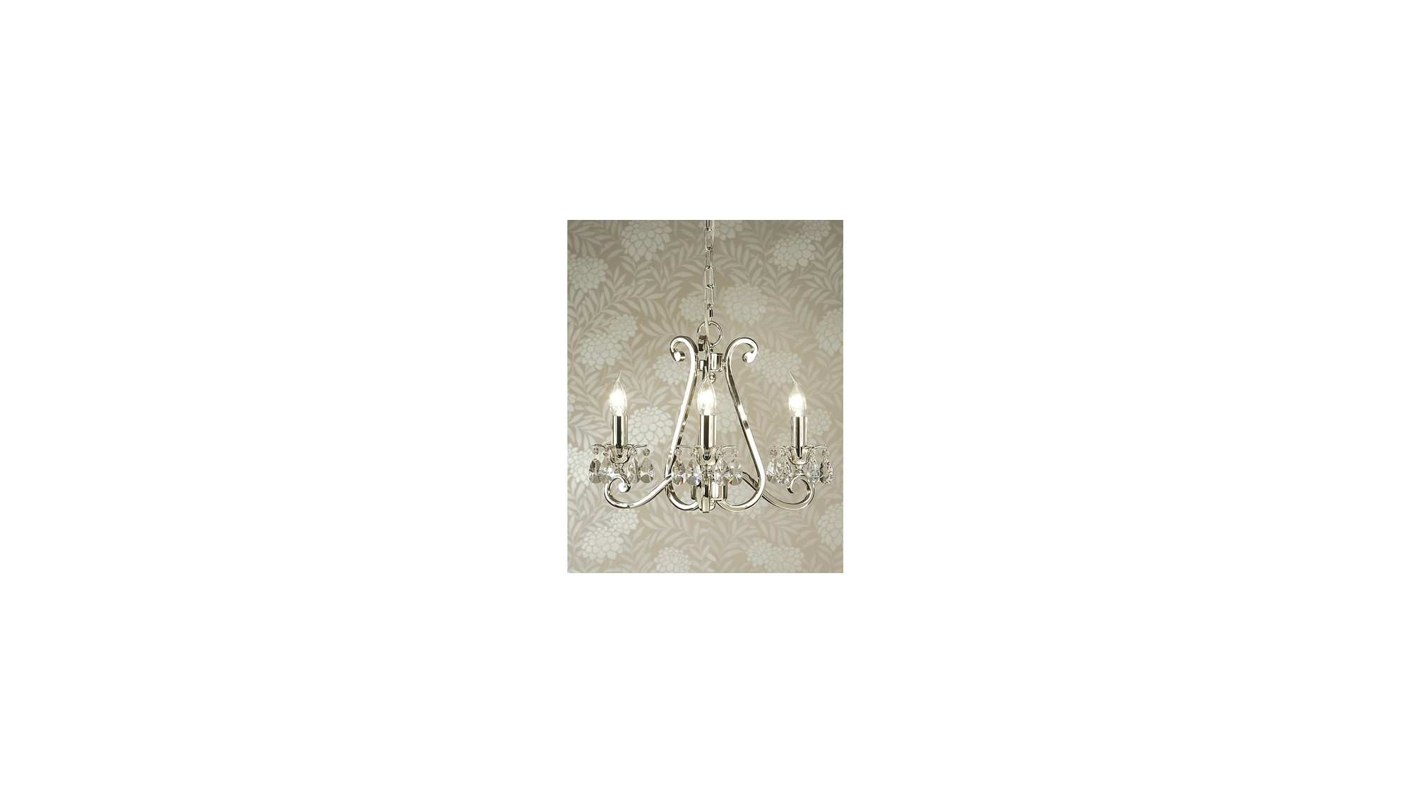 Luxuria 3 Light No Shade Chandelier