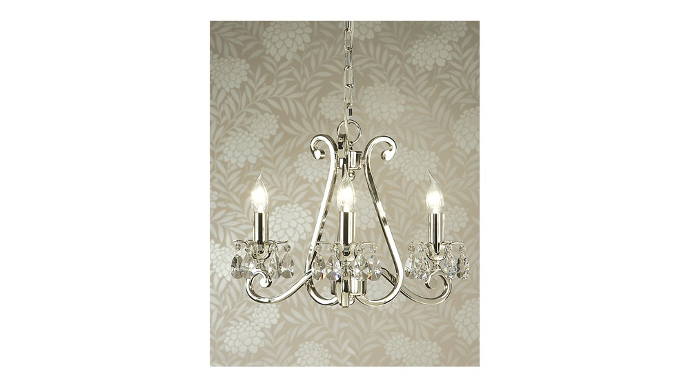 Luxuria 3 Light No Shade Chandelier