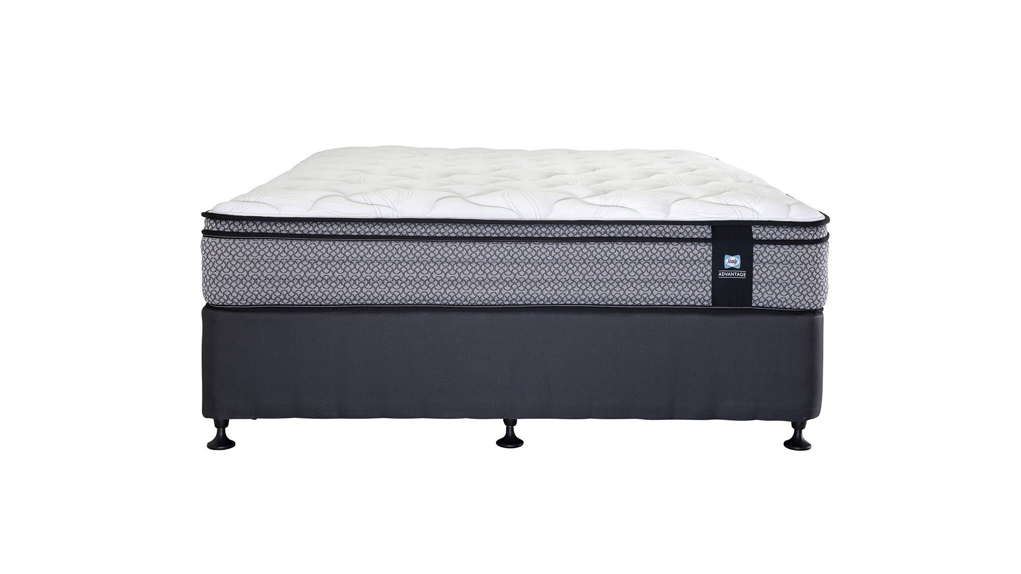 Sealy Advantage Melago Medium Mattress with Comfort Sleep Matrix 9 Ensemble Base