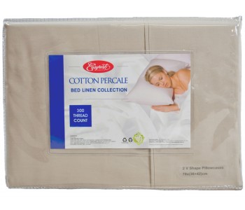 Pillowcase V-Shape twin pack Premium 300 Thread Count