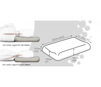 Dentons Low Profile Contoured Pillow