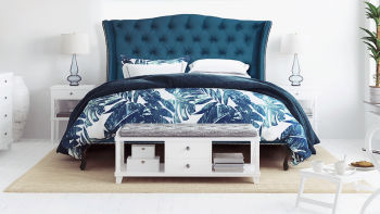 Provincial Custom Upholstered Bed Frame