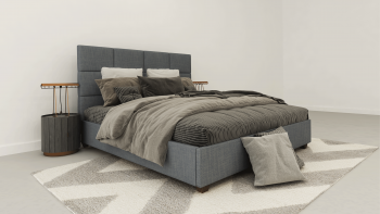 Boxy Custom Upholstered Bed...