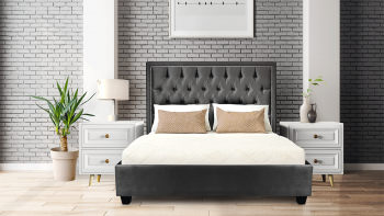 Helios Custom Upholstered Bed Frame With Choice Of Standard Base