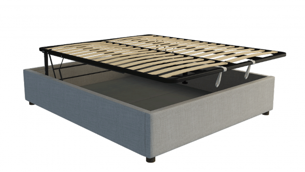 Upholstered Storage Gas Lift Dual Bed, Gas Lift Bed Frame With Drawers