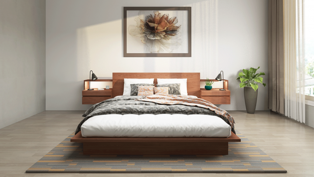 Vegas Custom Timber Platform Bed Frame