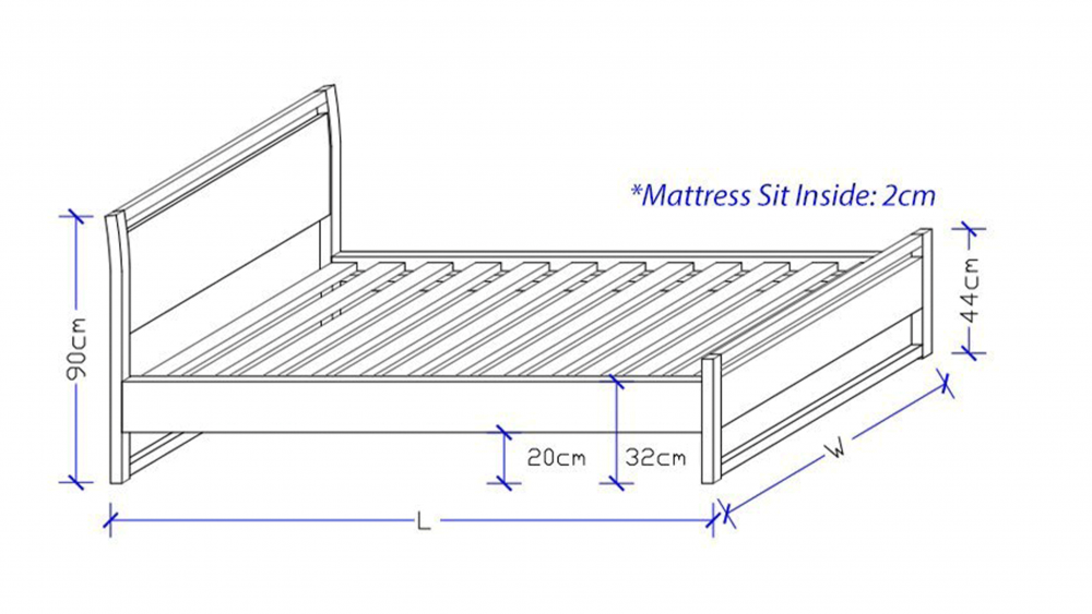 Scandinavia Custom Timber Bed Frame