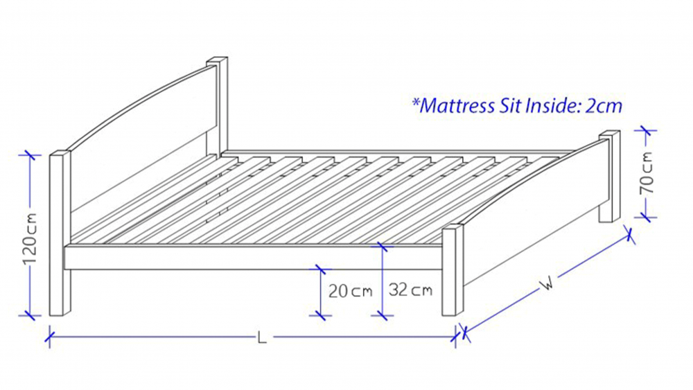 Plaza Custom Timber Bed Frame