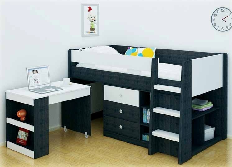 Reagan Kids Storage Loft Bed