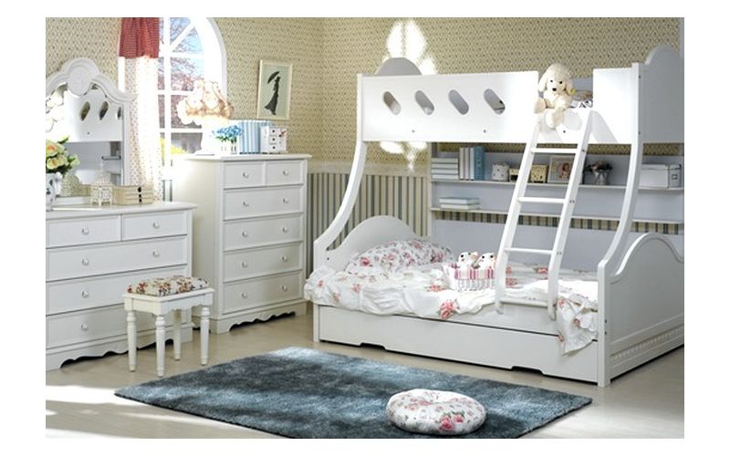 Cloudy Timber Trio Bunk Bed With Trundle Cloudy Timber Trio Bunk Bed With Trundle Jpg