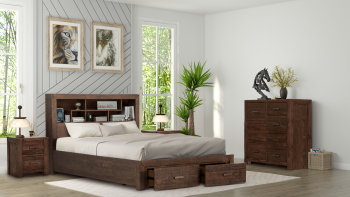 Sedona Book Case Bed Frame...