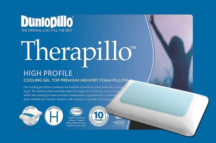 Therapillo Cooling Gel Top Premium Memory Foam High Profile Pillow