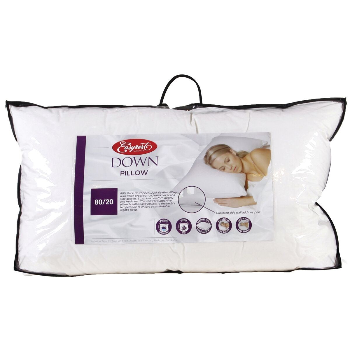 Easy Rest Duck Feather Pillow European sizeEasy Rest Duck Down Pillow
