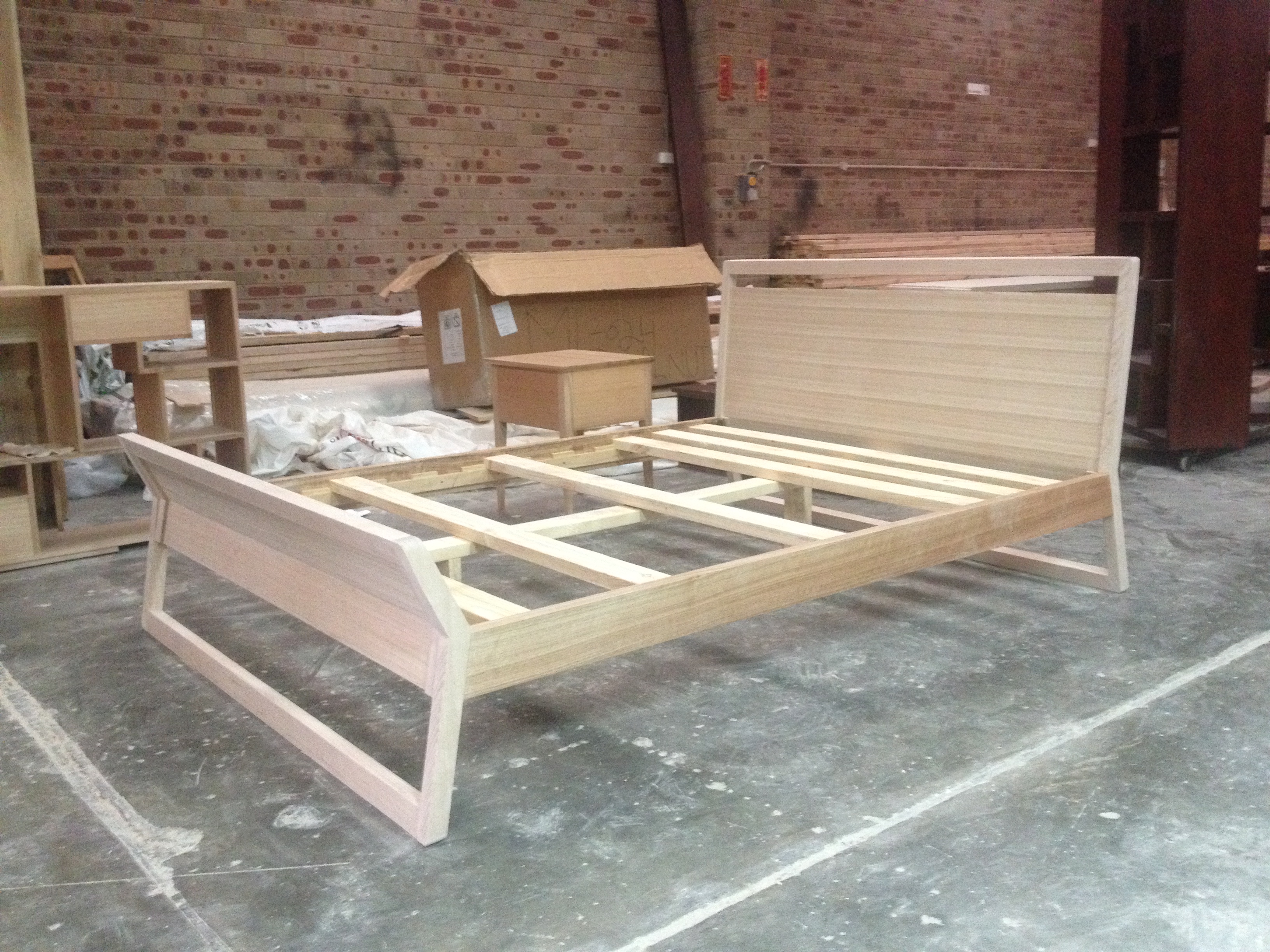 Cube Timber Bed - Handcrafted