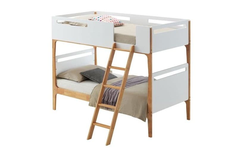 Hayes White Oak Kids Bunk Bed