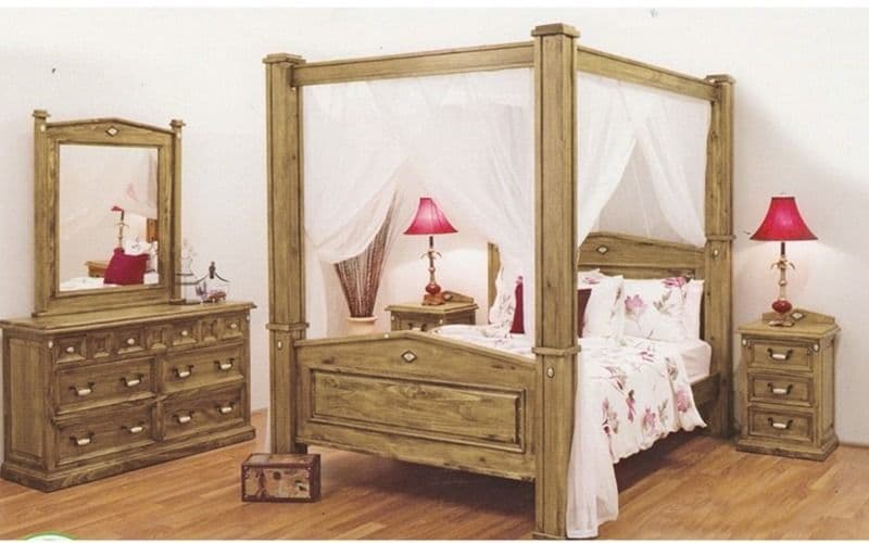 Suffolk 4 Poster Timber Bed Frame Suite Options