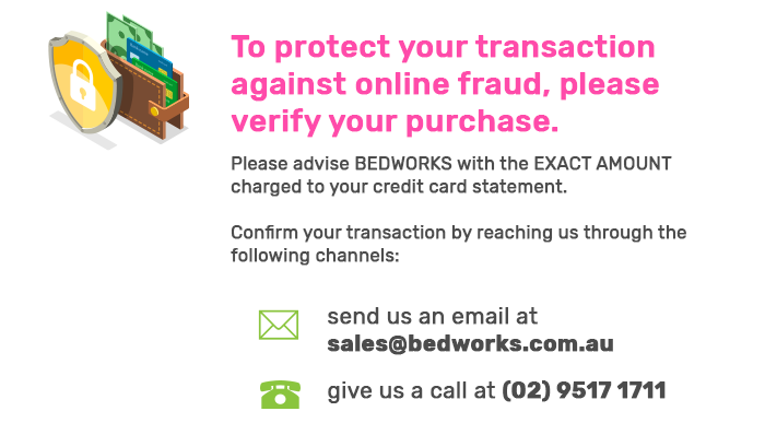 To protect your transaction against online fraud, please verify your purchase.