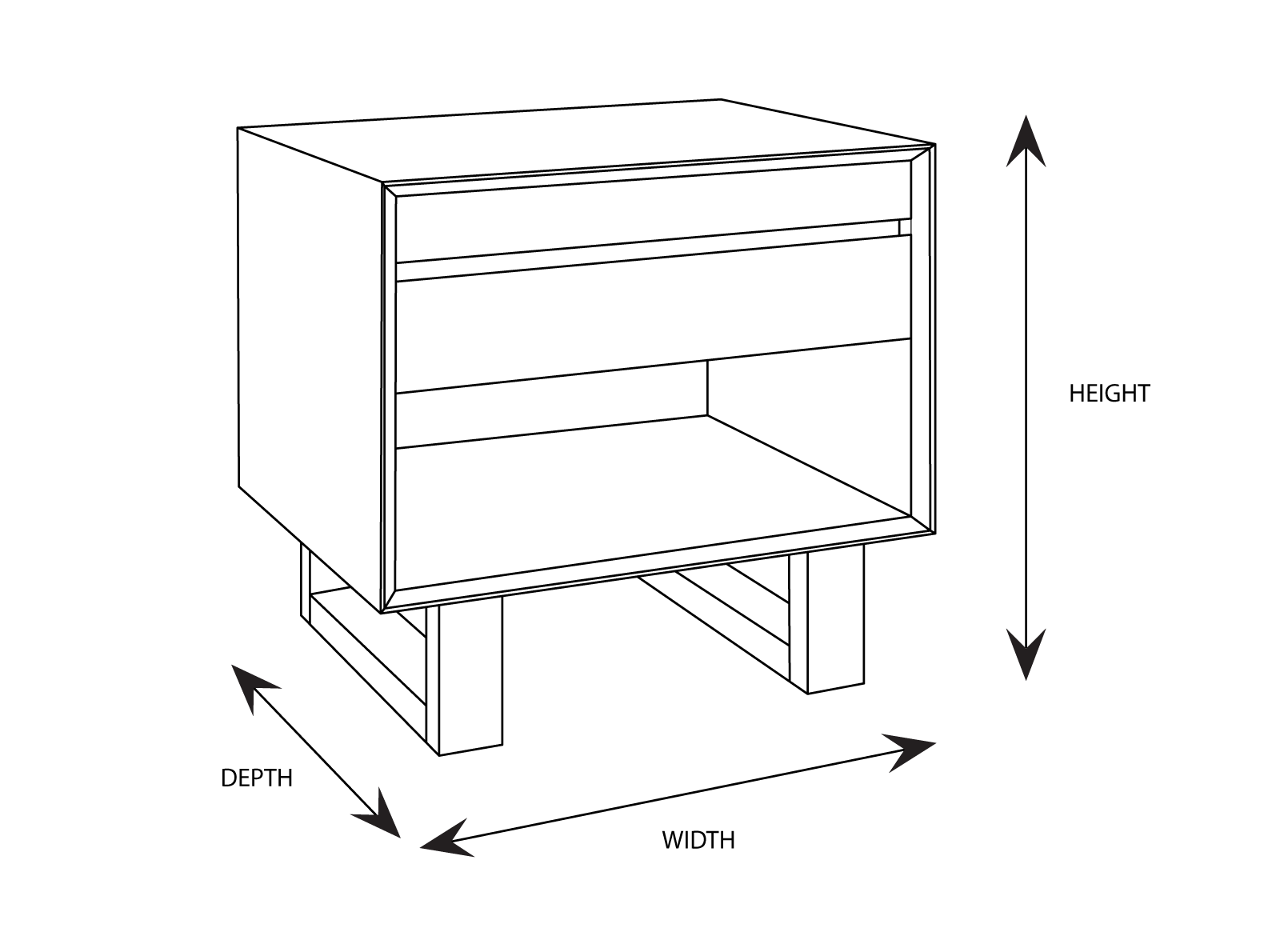 Bonsai Bedside Table