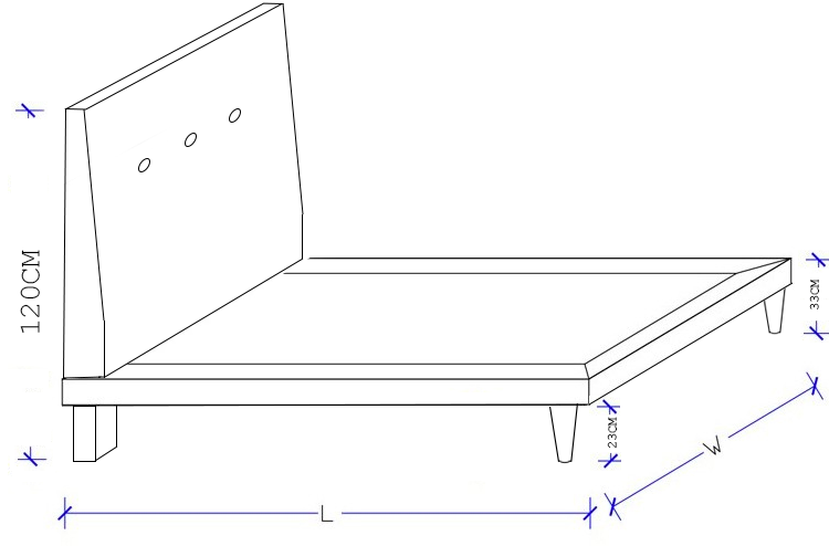 Nixon Upholstered Kids Bed with Slimline Base