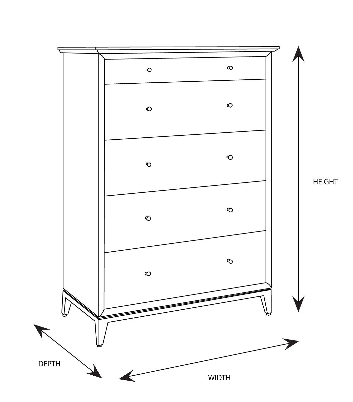 Norway Tallboy Dimensional Drawing