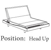 OSO adjustable bed Head Up Position - Perfect position for Readers in Bed