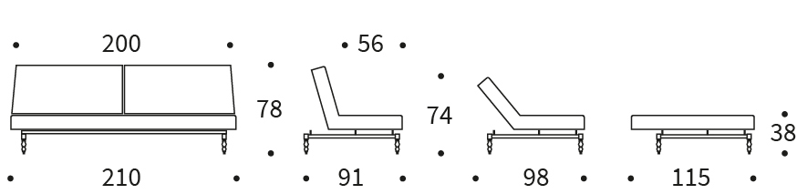 Bedworks Sofa Beds - Oldschool King Single Sofa Bed