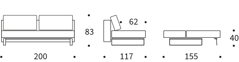 Bedworks Sofa Beds - Supremax Excess Deluxe Double Sofa Bed