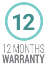 Buy it with confidence - Enjoy the benefit of 12-month manufacturer warranty.” title=“This product has 12 month manufacturer warranty” width=