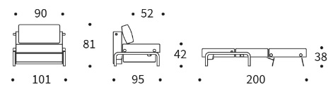 Ramone 90 Dimensions