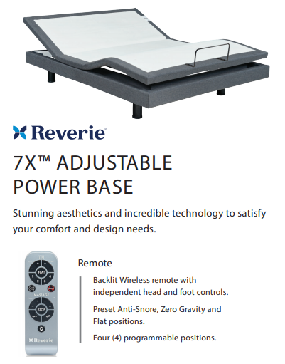 Reverie 7x Wireless Adjustable Base - Best Adjustable Base Foundation