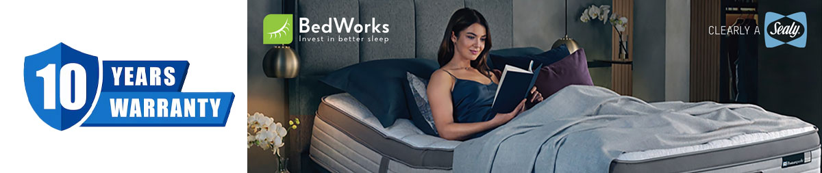 10 years Sealy Manufacturer Guarantee Plus 2 Years Bedworks Exclusive Guarantee