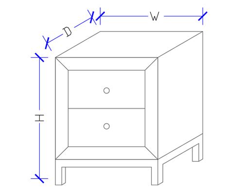 Bono Timber Bedside Table Custom Design Bono Timber Bedside Table - Hand Made In Australia