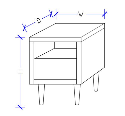 Danish Bed Side