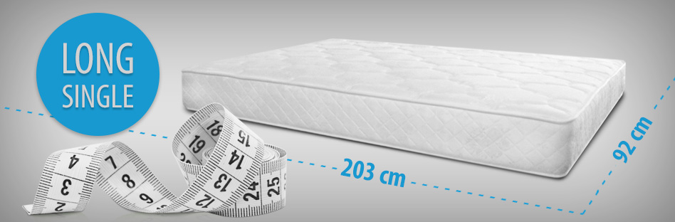 Long single size mattress - Bedworks Long single mattress