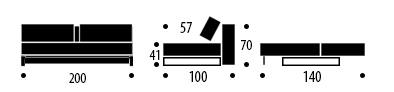 Bedworks Sofa Beds - Supremax Excess Deluxe Double Sofa Bed Measurements Bedworks Sofa Beds - Supremax Excess Deluxe Double Sofa Bed